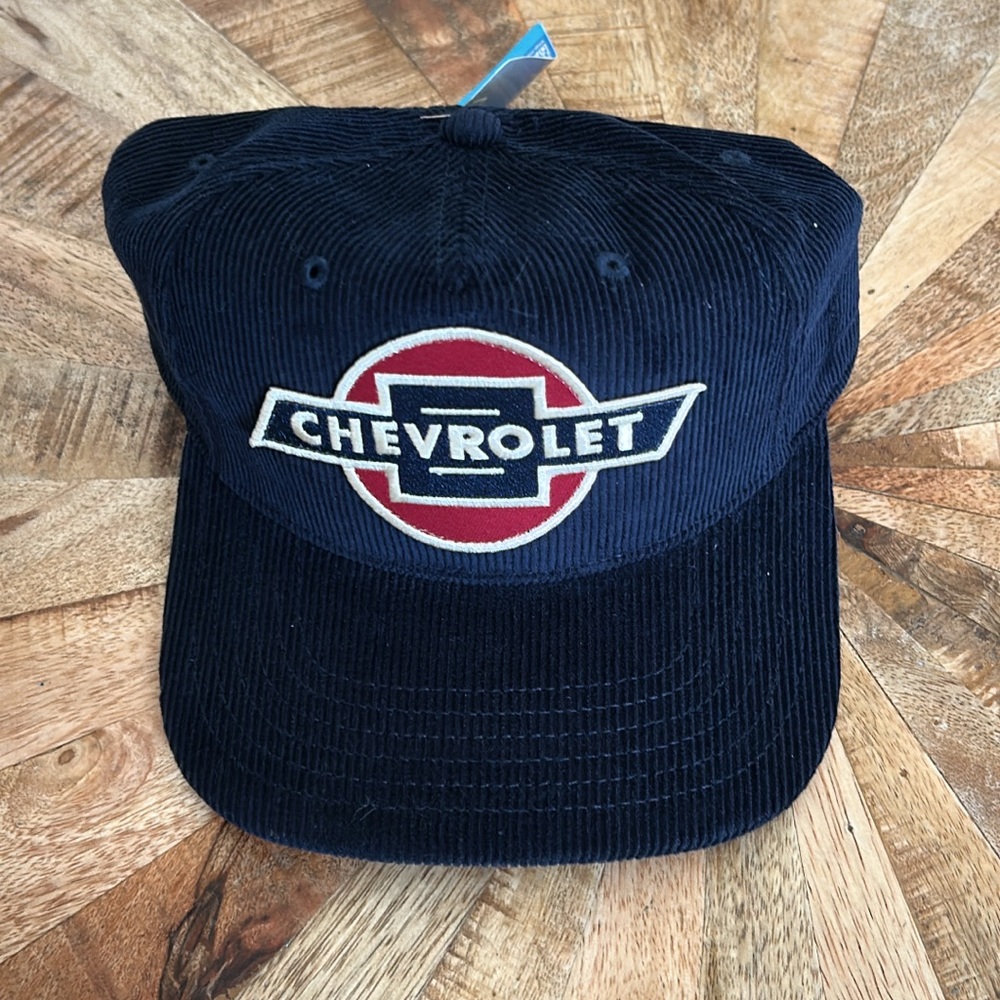 NWT! Chevrolet Navy Blue Corduroy Cap - Picture 4 of 5